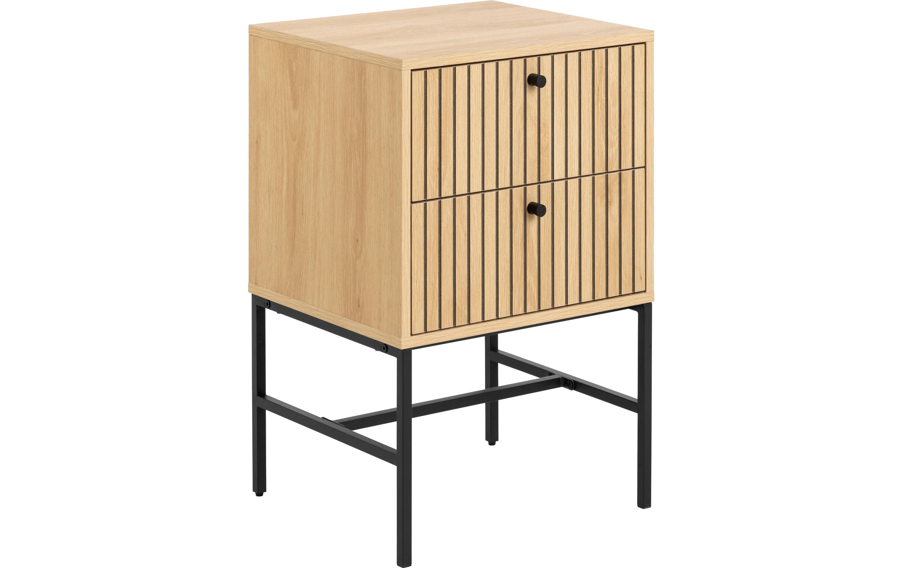 AC Design Nachttisch Albany MDF/Stahl, 45.6x40x70 cm