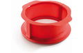 Lékué Springform 15cm mit Teller Silikon/Keramik, Rot/Weiss