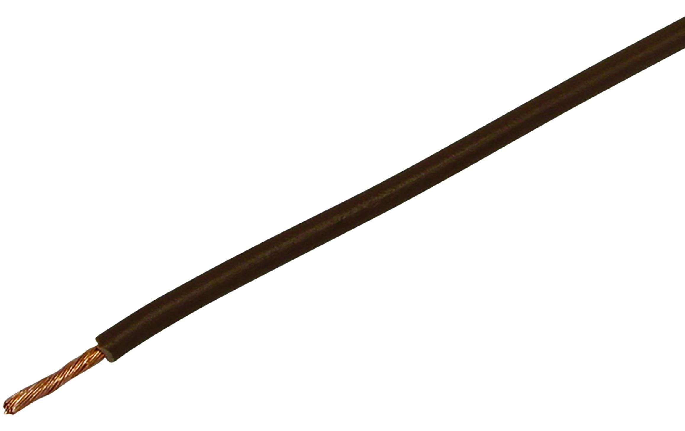 Steffen T-Litze 1.5mm2, braun, 100m CU blank, Isolation PVC