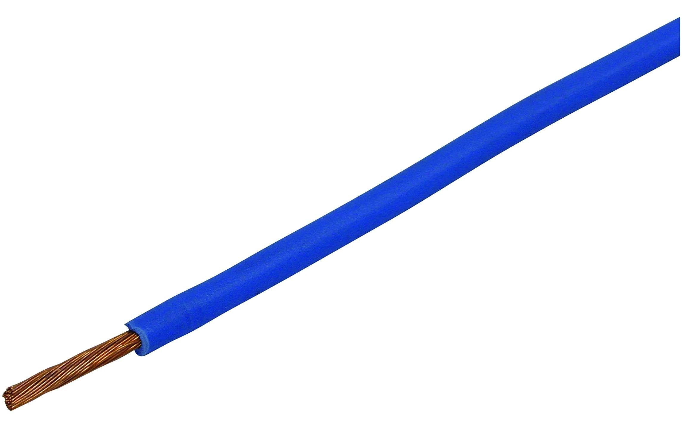Steffen T-Litze 2.5mm2, blau, 100m CU blank, Isolation PVC