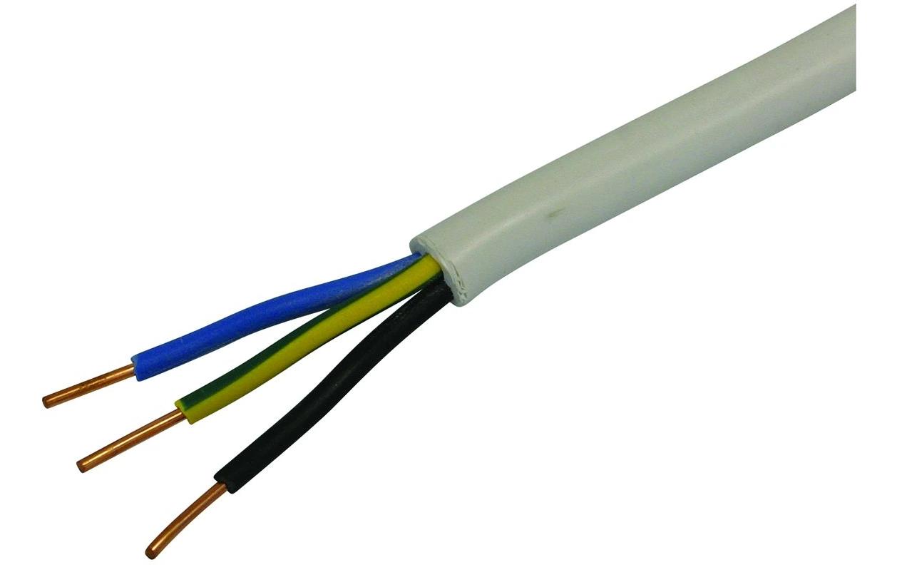 Installationskabel TT 3x 2.5mm2 25m hellgrau