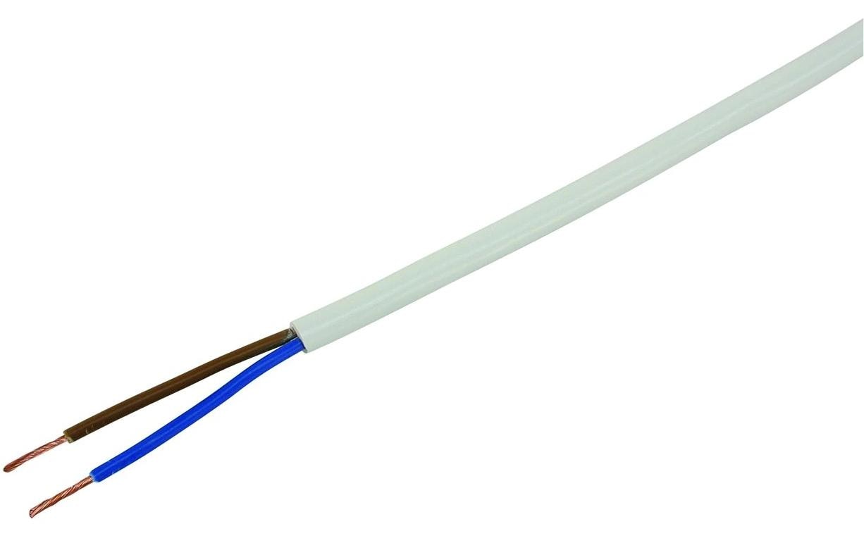 Installationskabel TD 2x 1.0mm2 weiss, 20m