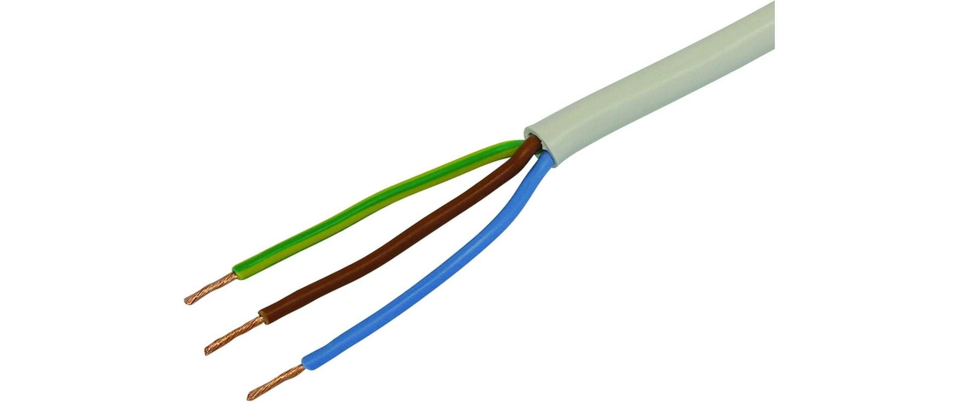 Installationskabel TD 3x 0.75mm2 weiss, 100m