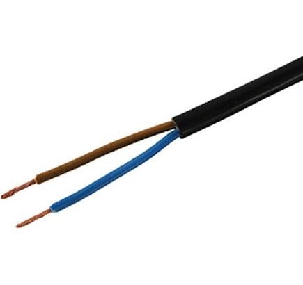 Installationskabel TD 2x 1.0mm2 schwarz, 20m
