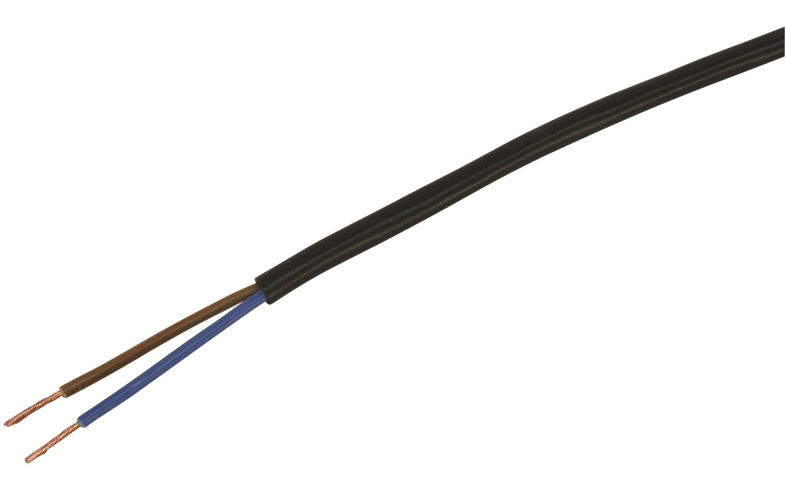 Installationskabel TD 2x 0.75mm2 schwarz, 100m