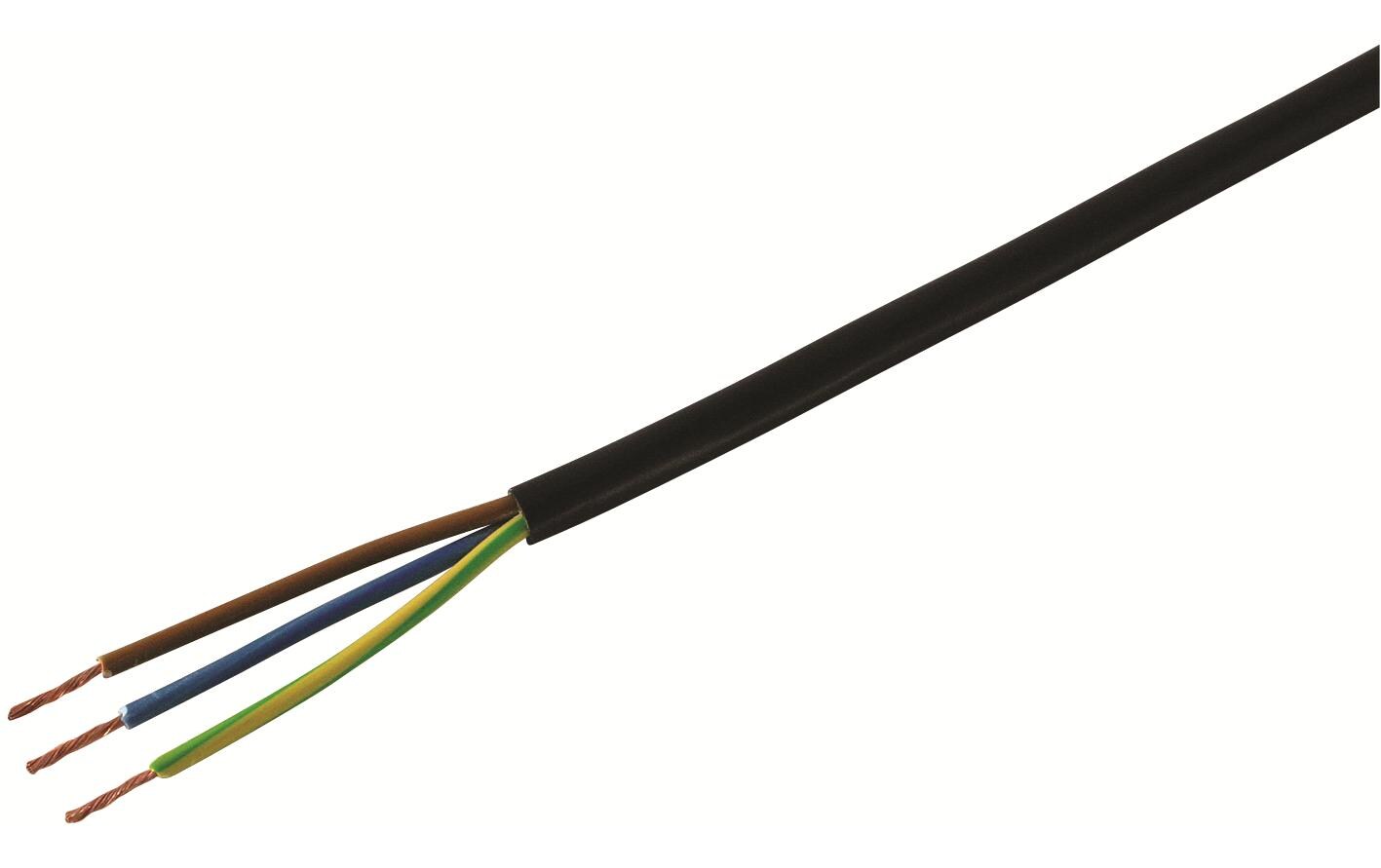 Installationskabel TD 3x 0.75mm2 schwarz, 100m