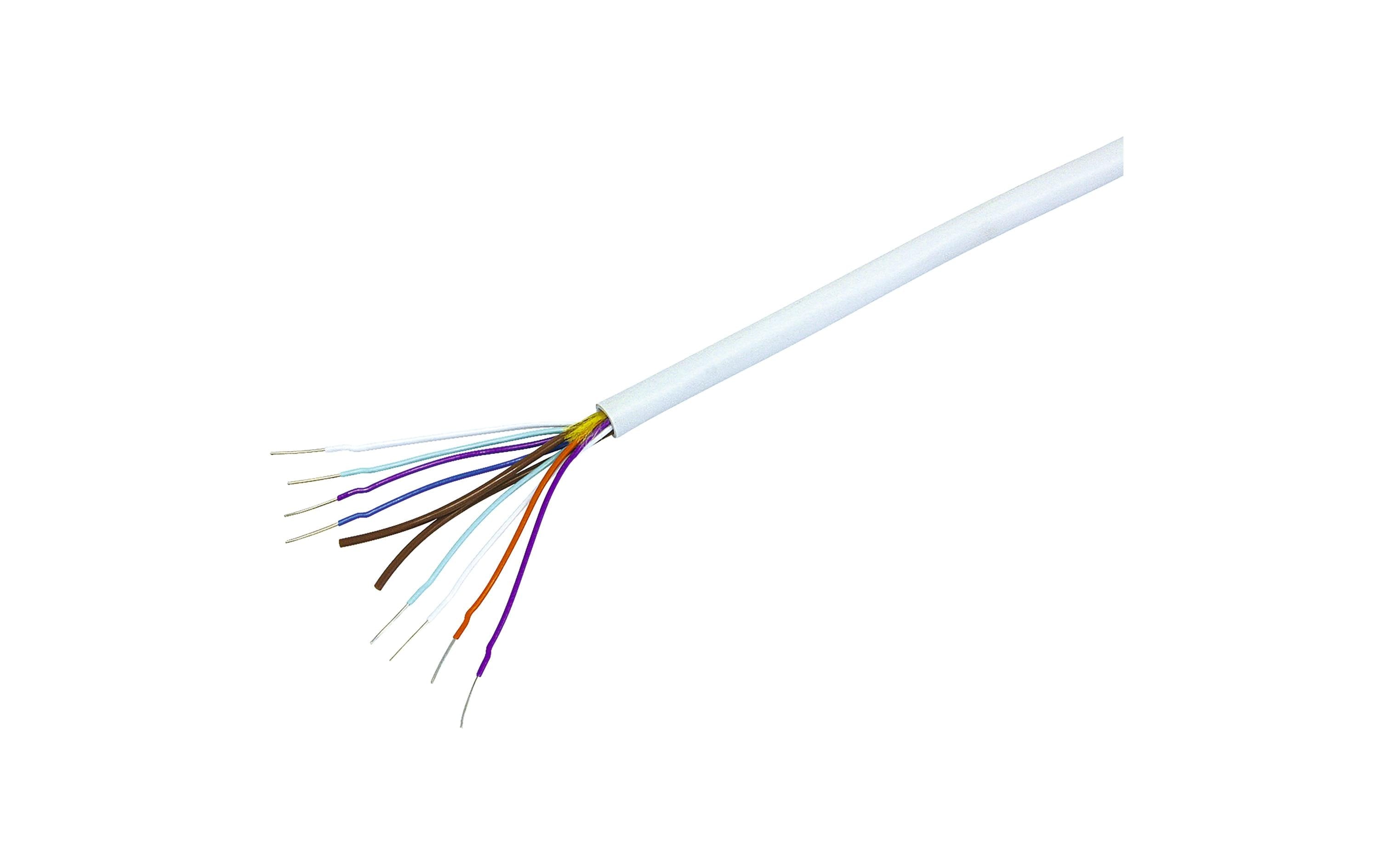 Telefonkabel U72 2x4x0.5mm2 ungeschirmt, weiss, 25m