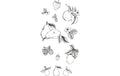 Sizzix Stempel Set Schablone Frucht 19PK Botanische Frucht by Lisa Jones