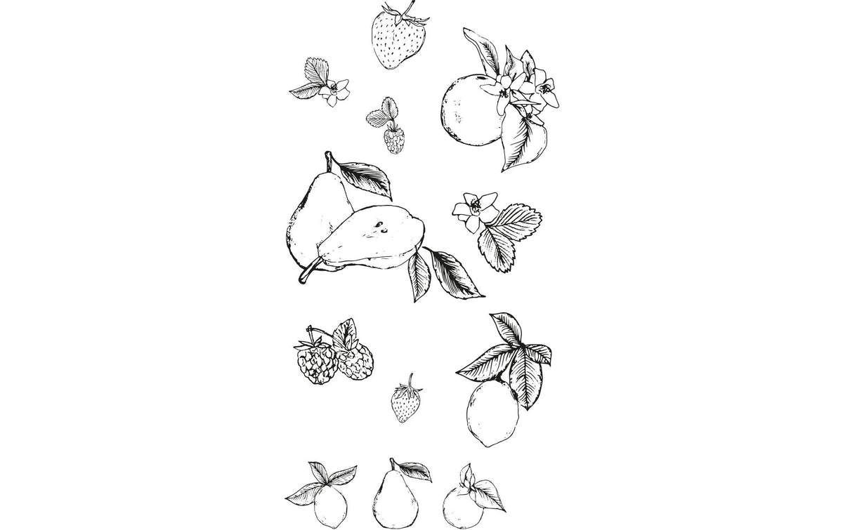 Sizzix Stempel Set Schablone Frucht 19PK Botanische Frucht by Lisa Jones