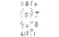 Sizzix Stempel Set Schablone Garten 17PK Garten-Botanik by Lisa Jones
