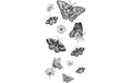 Sizzix Stempel Set Schablone Schmetterlinge 13PK Natur-Schmetterlinge by Lisa Jones
