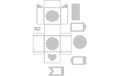 Sizzix Stanzset Box & Labels Thinlits Plus 10PK Box & Labels by Jenna Rushforth