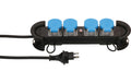 Steckdosenleiste Construct Line SZ/BL 4x Typ 13 IP55 schwarz/blau 5m /