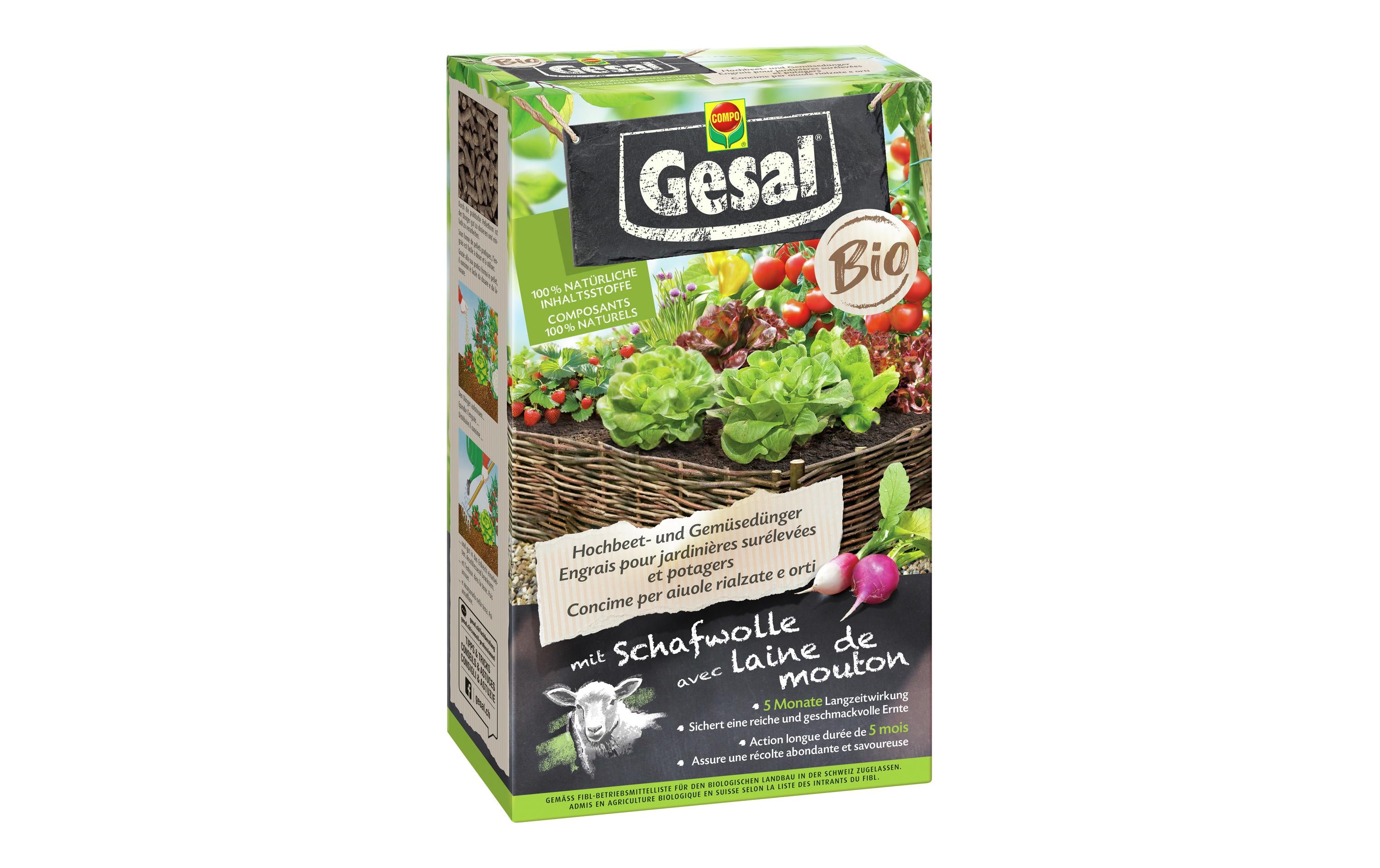 Gesal BIO Hochbeet- und Gemüsedünger 750 g