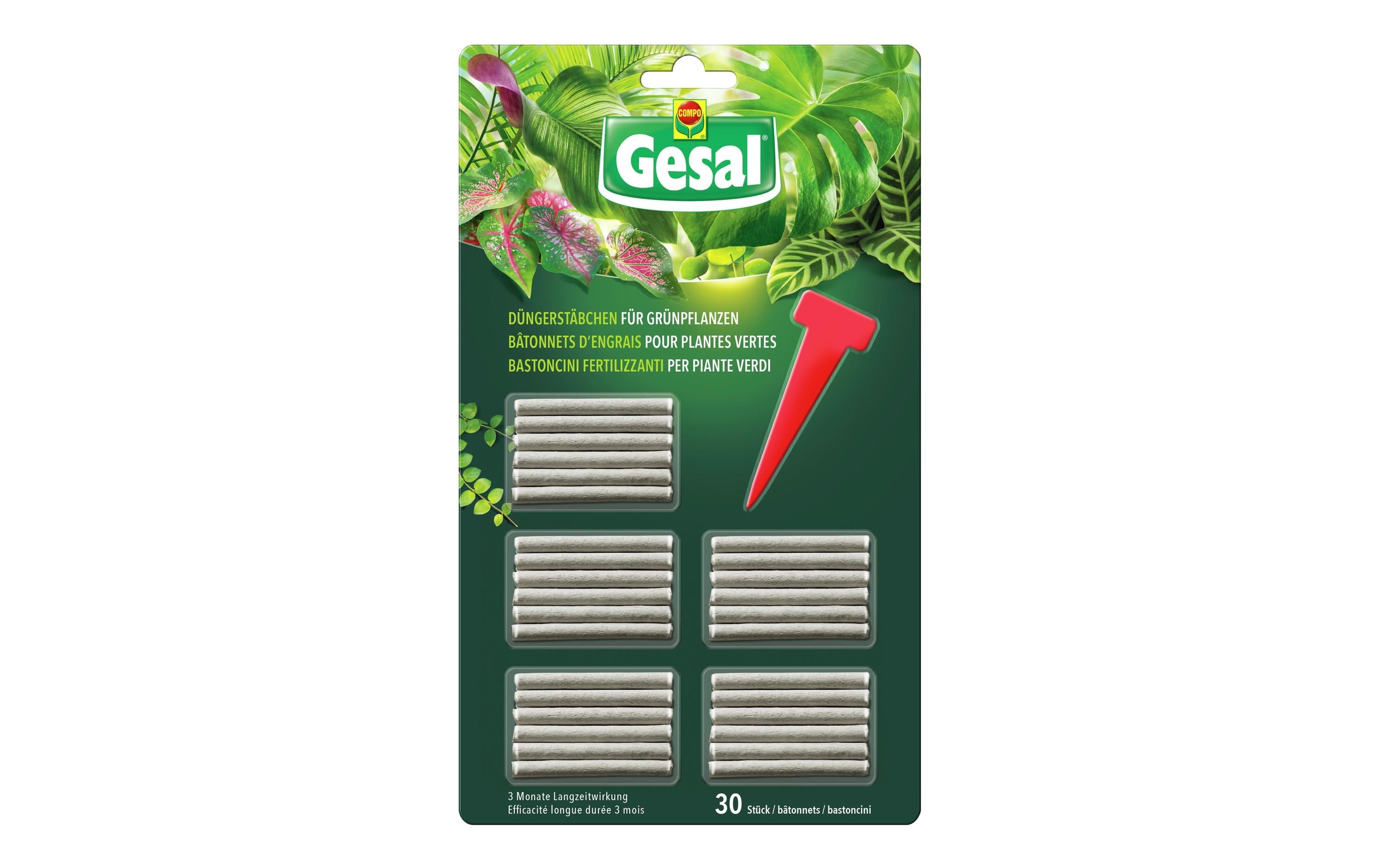 Gesal Düngerstäbchen für Grünpflanzen 30 Stk.
