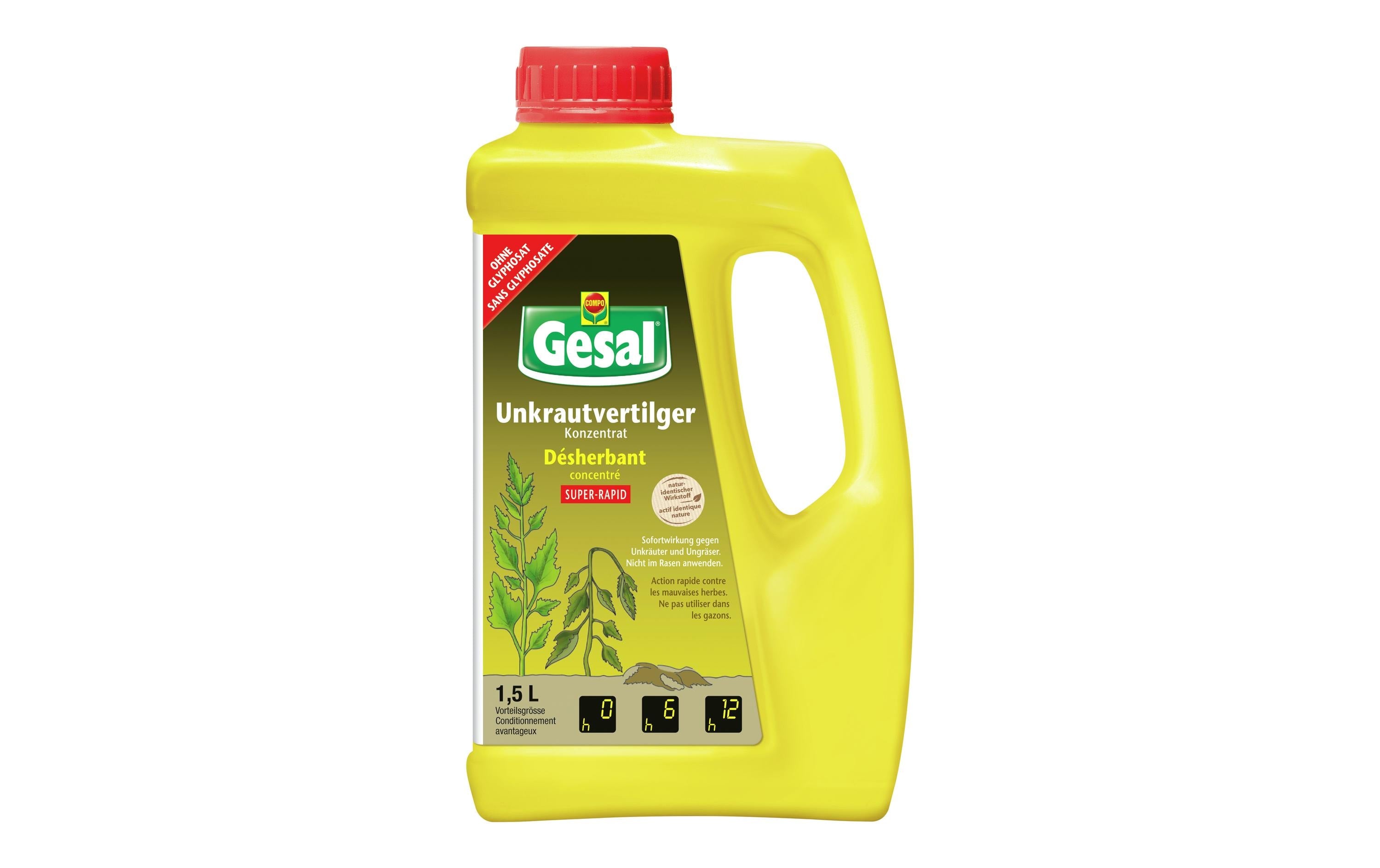 Gesal Unkrautvertilger SUPER-RAPID Konzentrat 1500 ml