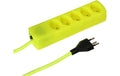 Steckdosenleiste maxTEX 5x Typ 13 fluo-gelb 2m