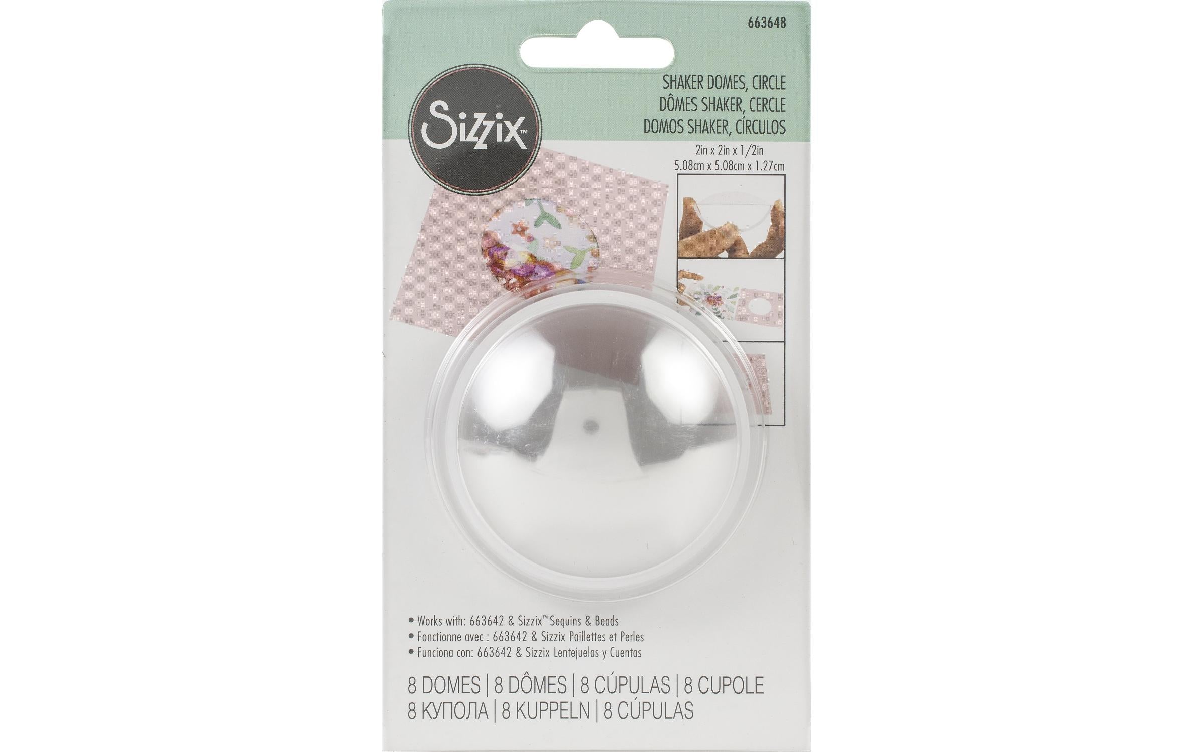 Sizzix Schüttelkuppel 3D Kreis 2" Shaker Domes 8PK