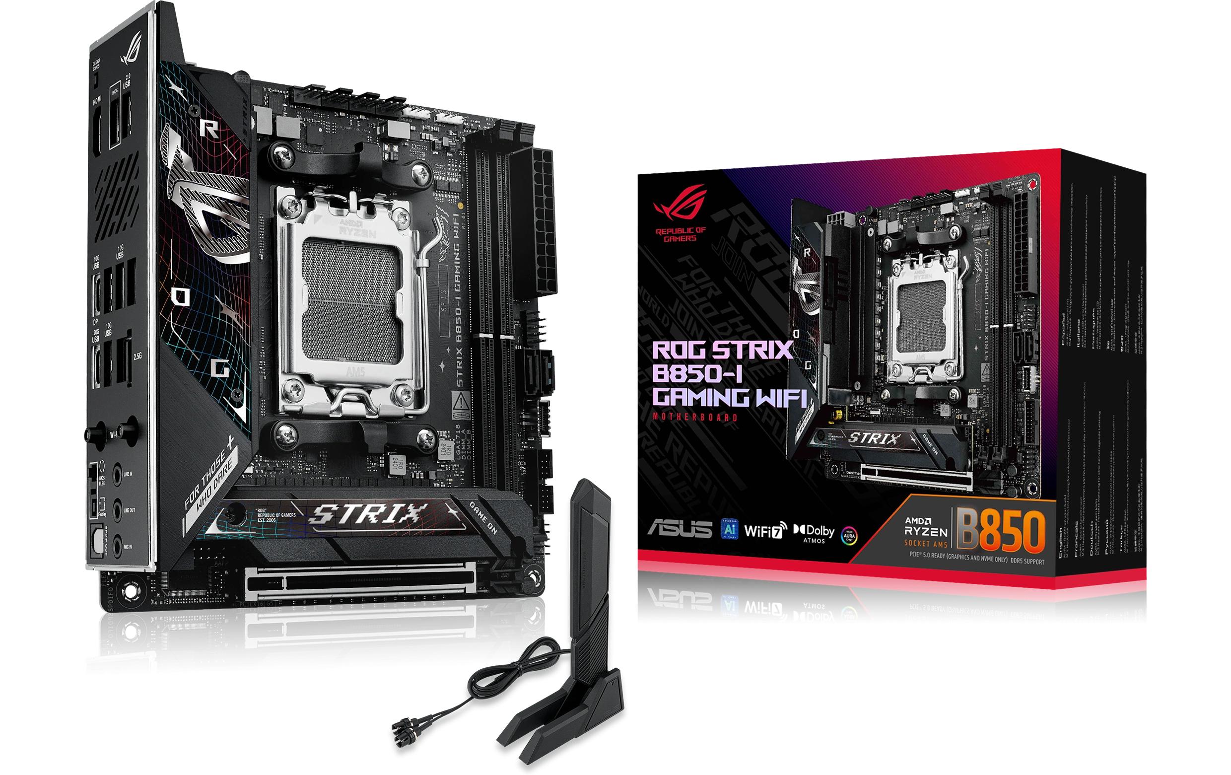 ASUS ROG STRIX B850-I GAMING WIFI, mATX AM5, AMD B850