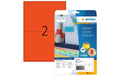Herma Universaletiketten 4497 40 Etiketten, A4, 20 Blatt, ablösbar, rot