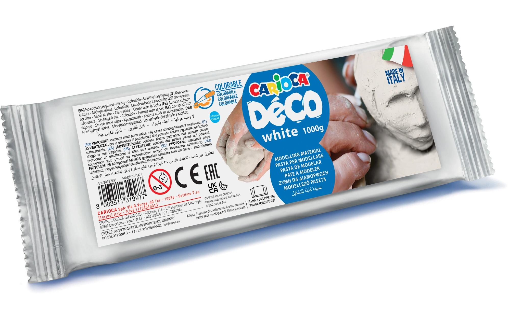 Carioca Modelliermasse Déco weiss 1000g