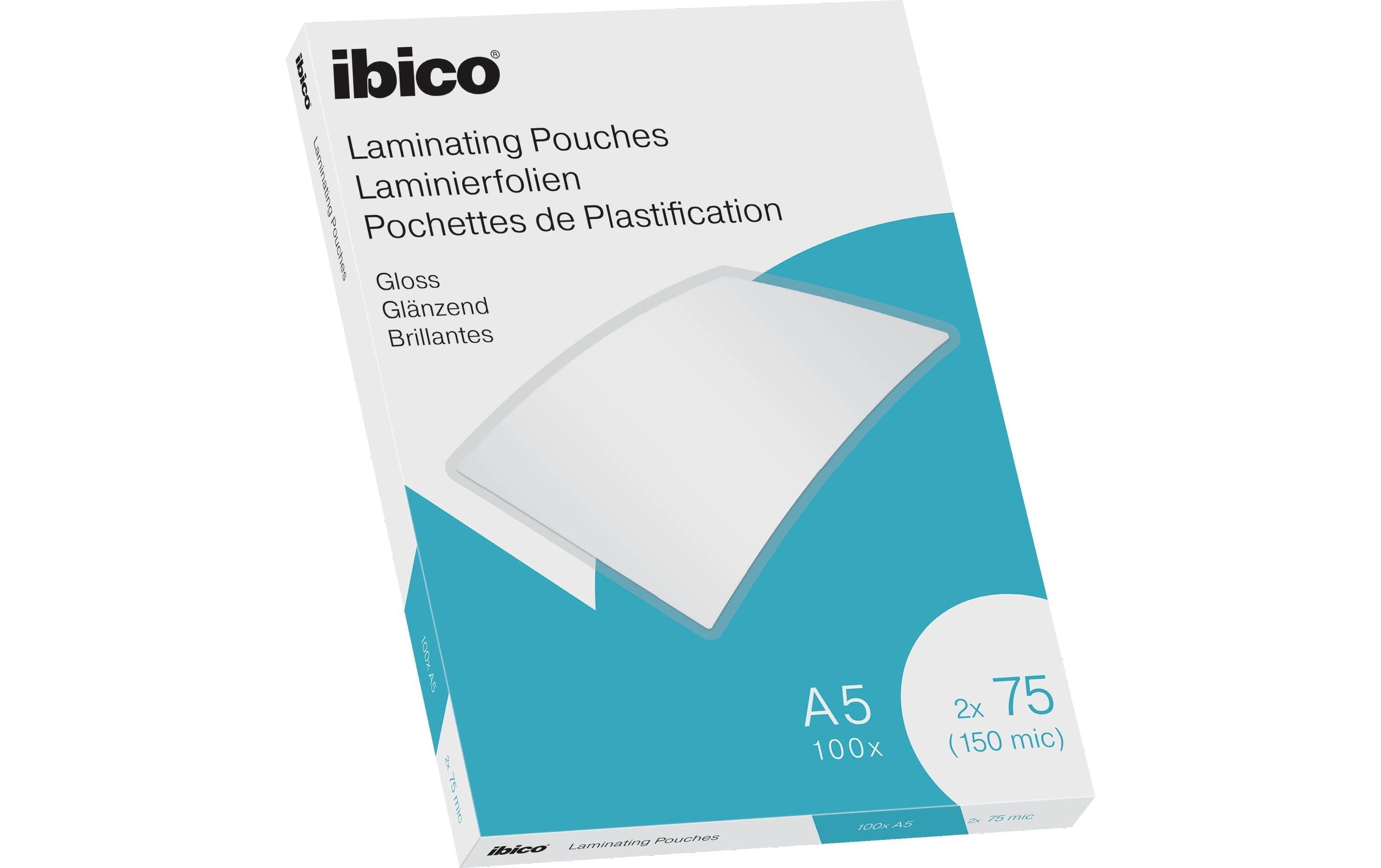 Ibico Laminierfolie A5 75 mic, 100 Stück, glänzend