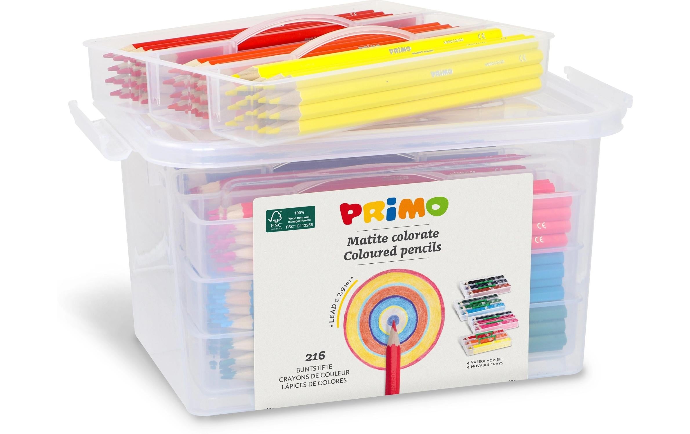 Primo Farbstifte Schulbox 216 Stück