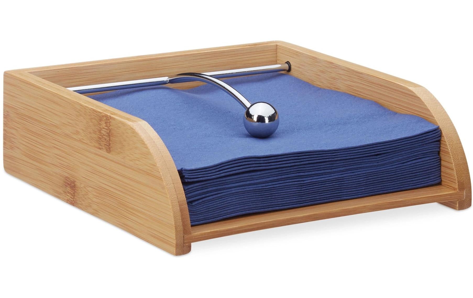 relaxdays Serviettenhalter Bambus aus China