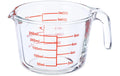 relaxdays Messbecher 250ml Borosilikatglas