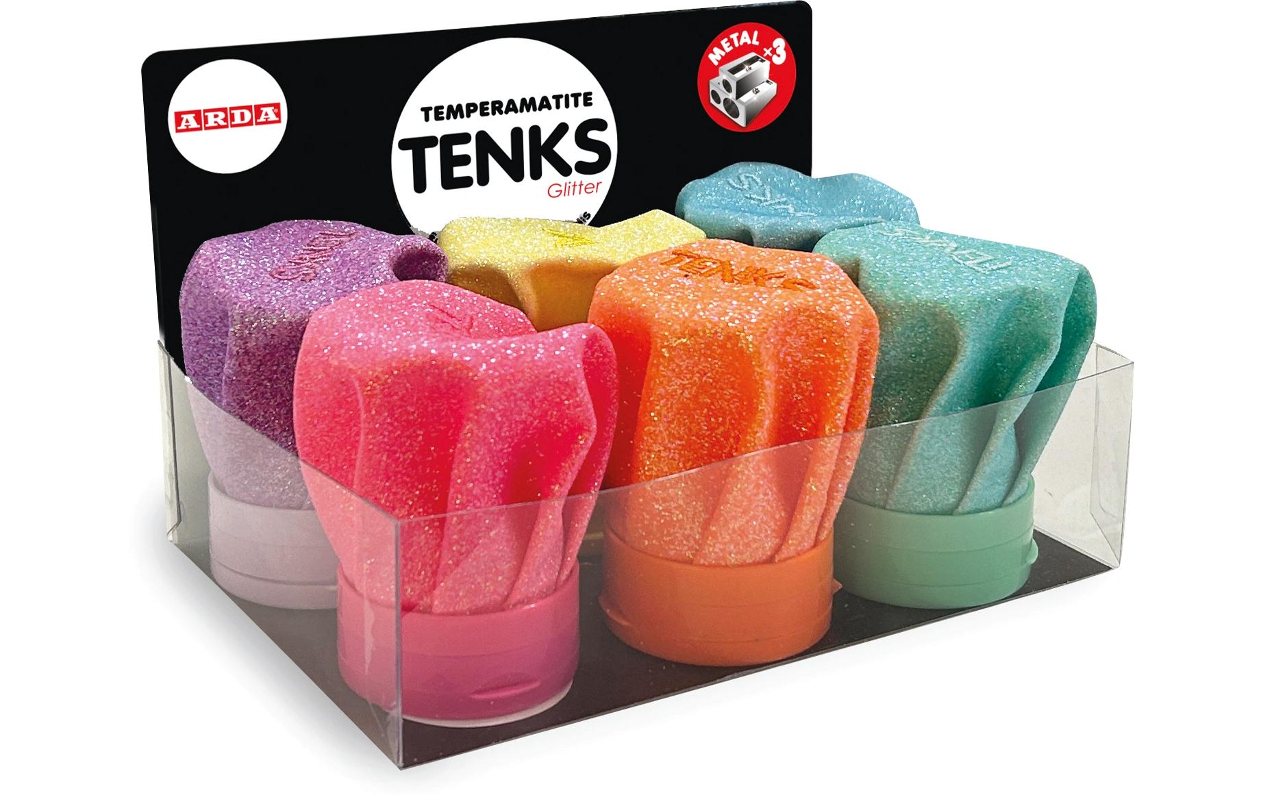ARDA Dreifachspitzer TENKS Glitter 1 Stück farblich assortiert
