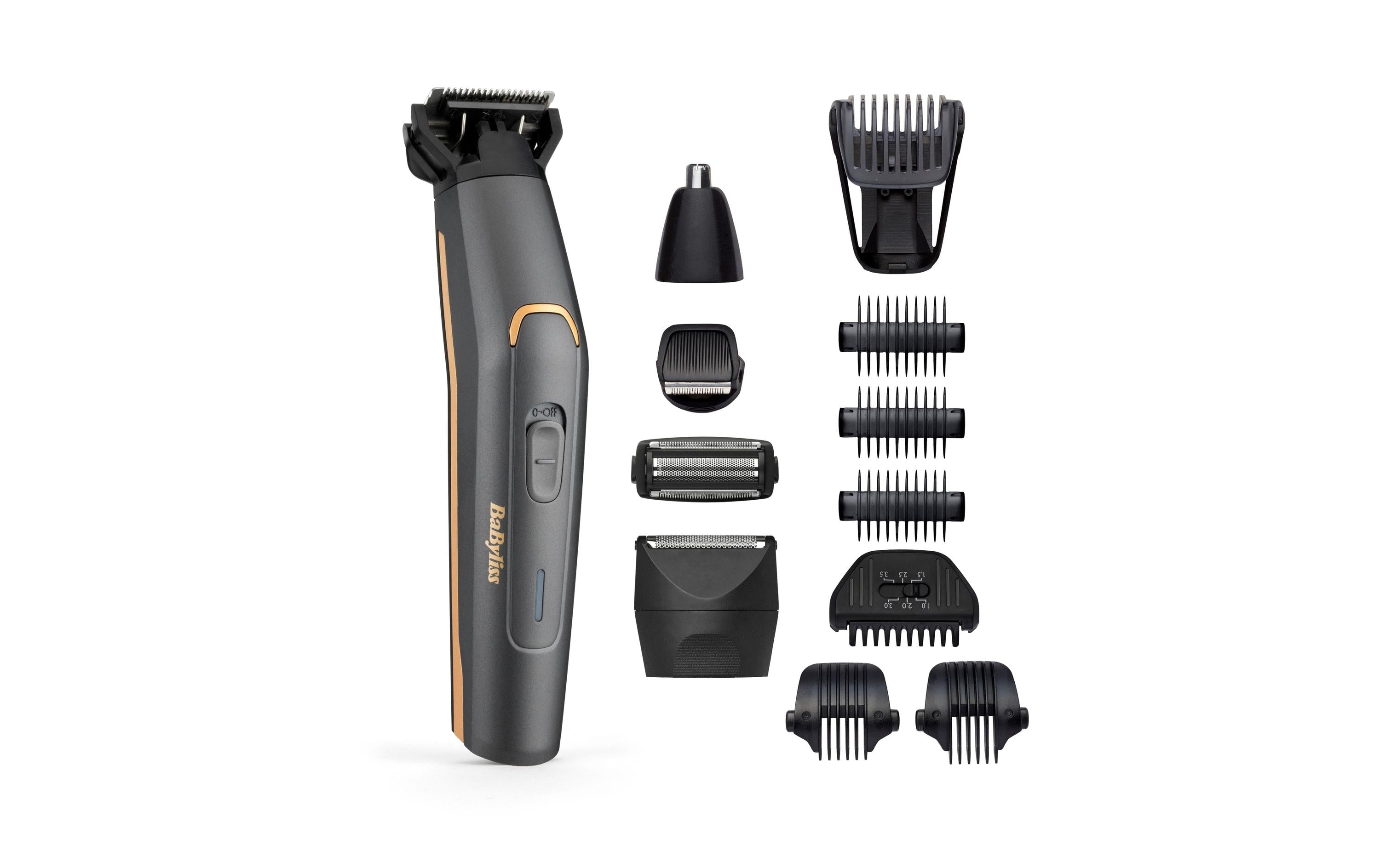 Babyliss Multitrimmer Graphite Precision MT987E, kabelloser 12in1 Trimmer
