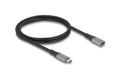 Delock USB-C Verlängerungskabel Stecker zu Buchse, 1m, 40Gbps, 240w, grau