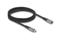 Delock USB-C Verlängerungskabel Stecker zu Buchse, 2m, 40Gbps, 240w, grau