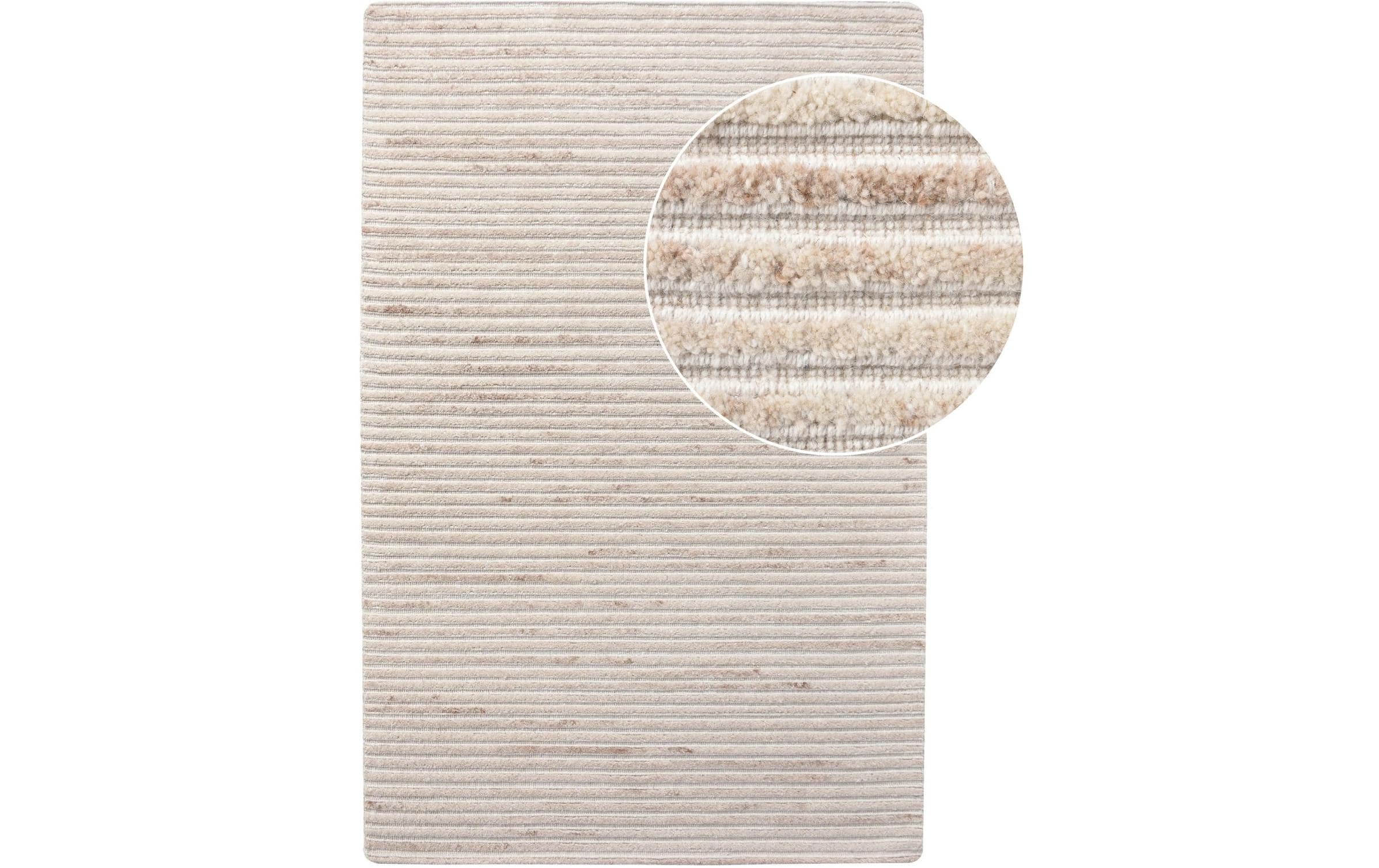 House Nordic Teppich Mango, Ivory 160x230 cm, handgewebt, quadratisch