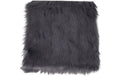 House Nordic Lammfell-Imitat, Grau 40x40 cm, 100% Polyester