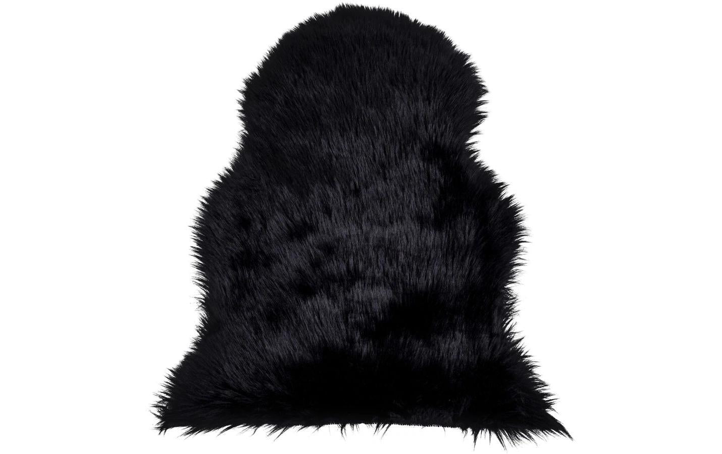 House Nordic Lammfell-Imitat, Schwarz 50x85 cm, 100% Polyester