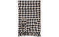 House Nordic Wohndecke Side, Weiss-Schwarz 130x180cm,80%Recyc.Baumwolle,20%Polyester