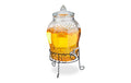 relaxdays Getränkespender Vintage Glas, 8 Liter