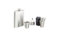 relaxdays Flachmann-Set 7-teilig, Edelstahl