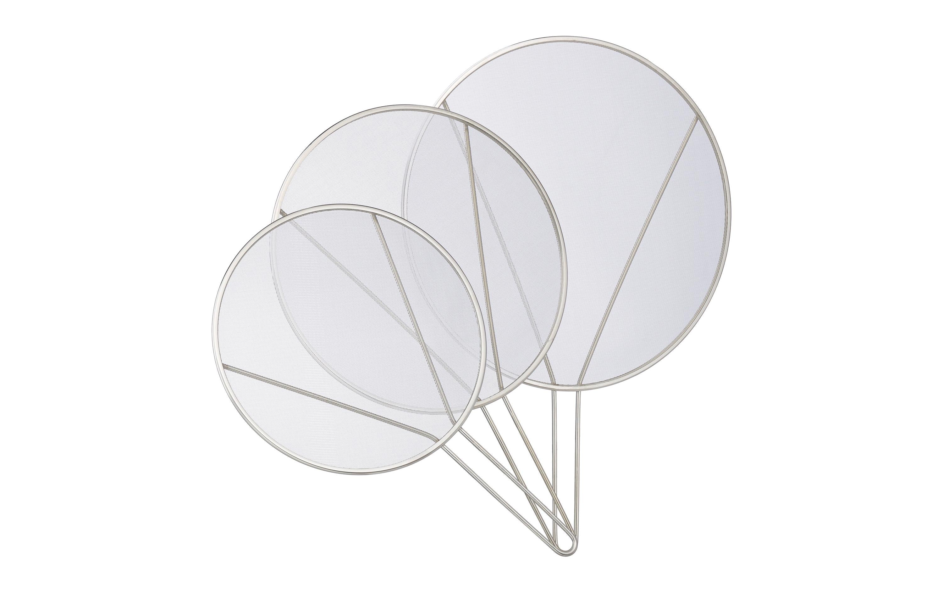 relaxdays Spritzschutz für Pfannen 3er Set, Edelstahl