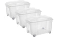 Rotho Set Box Roller4 EASY 3 tlg. 60 x 40 x 56