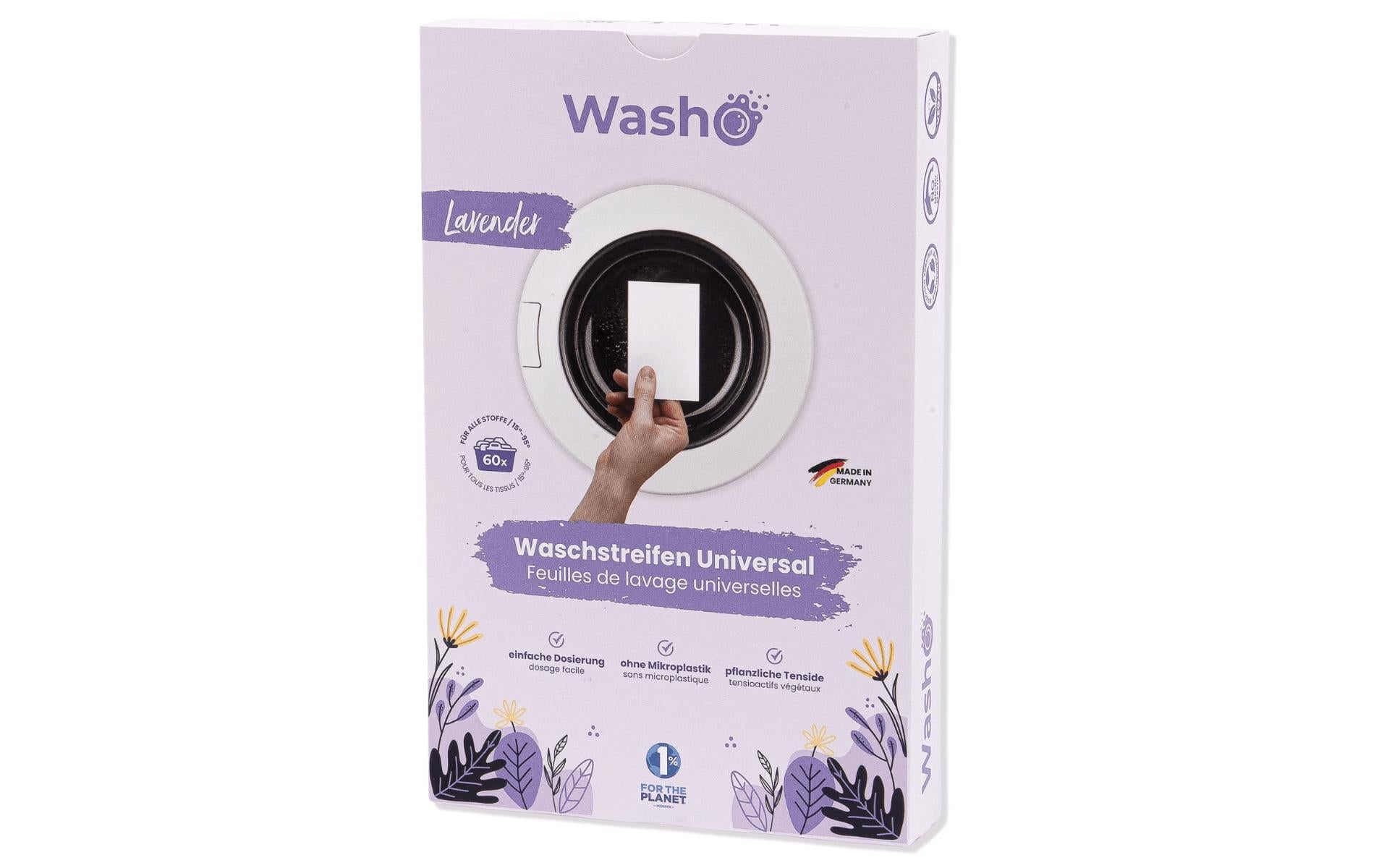Washo Waschstreifen Lavender 60 Stück