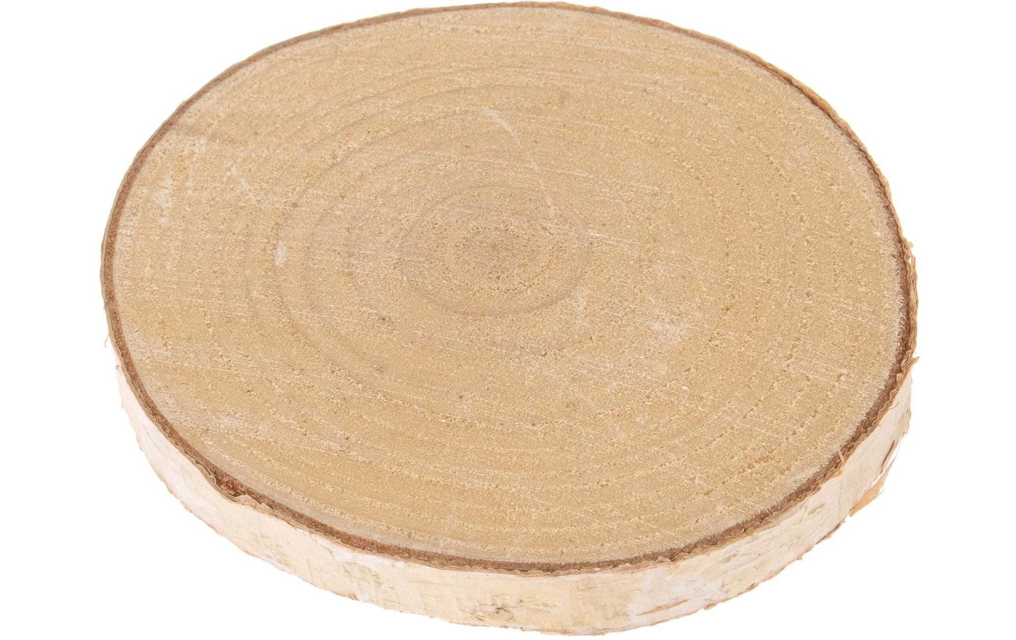 Opiflor Holzscheibe Birke rund 9-11x1 cm (DxH)