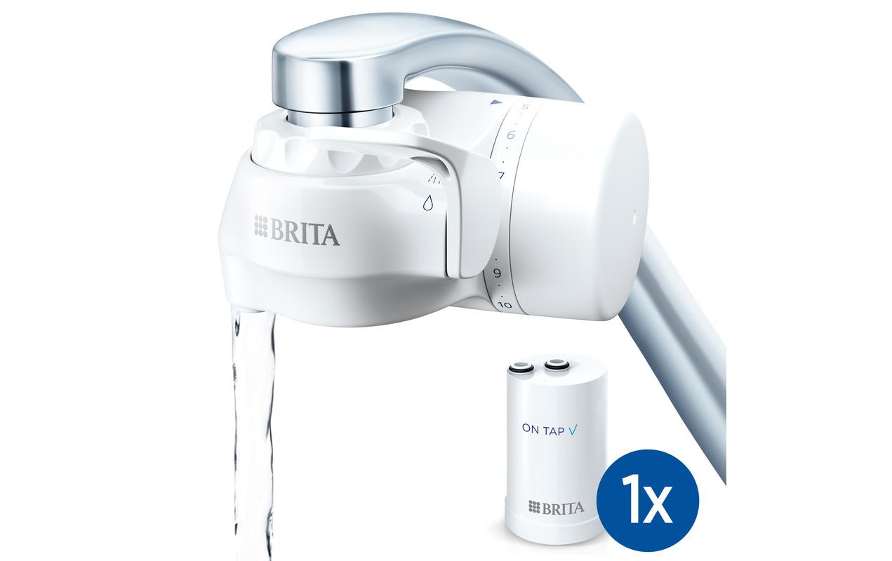 Brita Wasserhanhfilter Pack ON TAP V Einsetzbar an den Wasserhahn, 1 Filter+1Kar