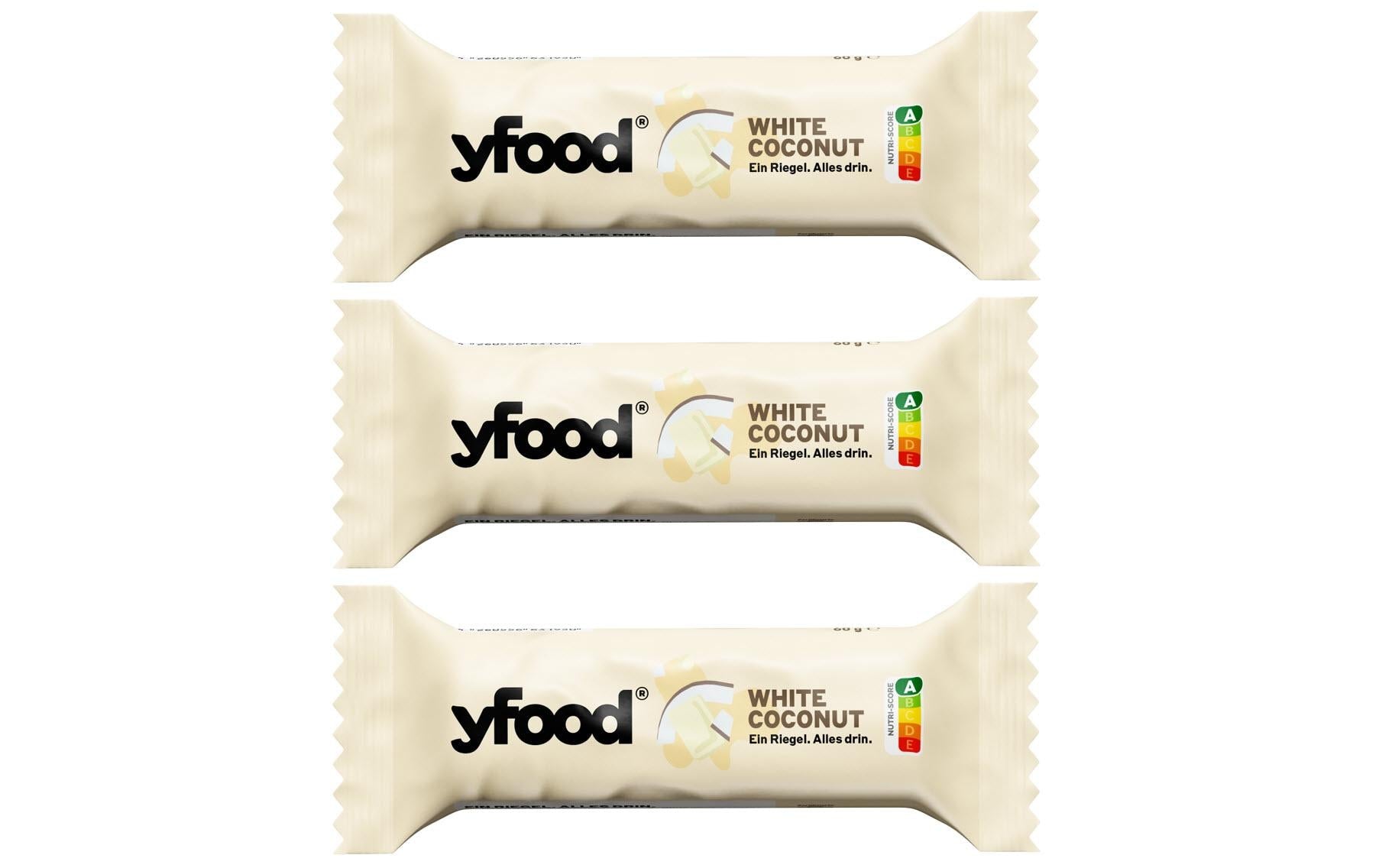 YFood High-Protein Riegel 3x60g KIT White Coconut