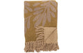 Bloomingville Wohndecke Lark, 160x130 cm (LxB), Recycelte Baumwolle, Gelb