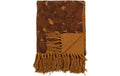 Bloomingville Wohndecke Ganja, 160x130 cm (LxB), Recycelte Baumwolle, Braun