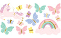 Partydeco Tattoos Einhorn 15 verschiedene Designs
