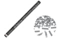 Partydeco Konfettikanone Streifen silber, 80 cm