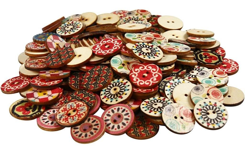 Creativ Company Knopf-Mix D: 20 mm,180 Stk